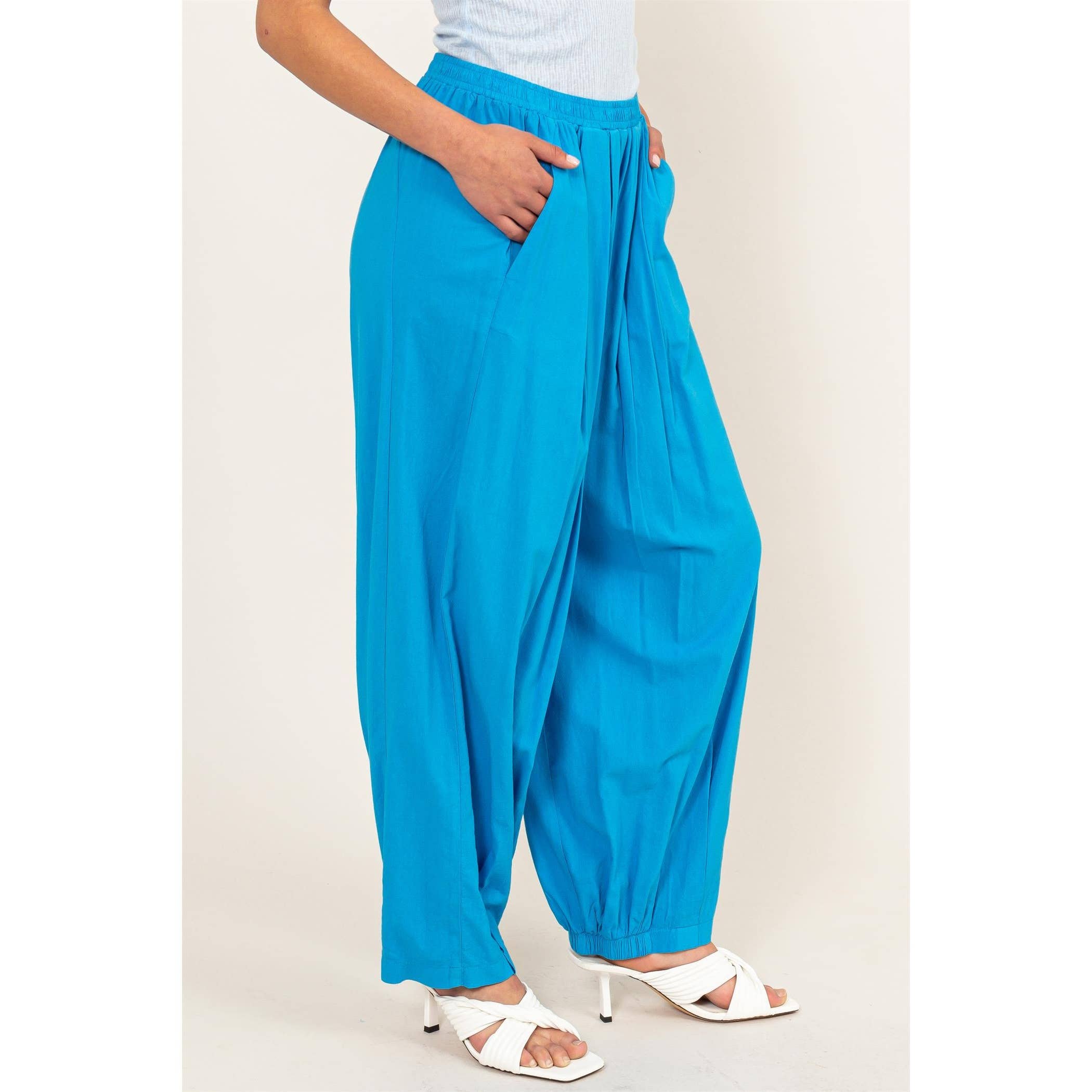 Mid Rise Wide Leg Pants