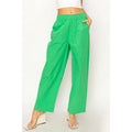 Poplin High Waist Wide Leg Pants