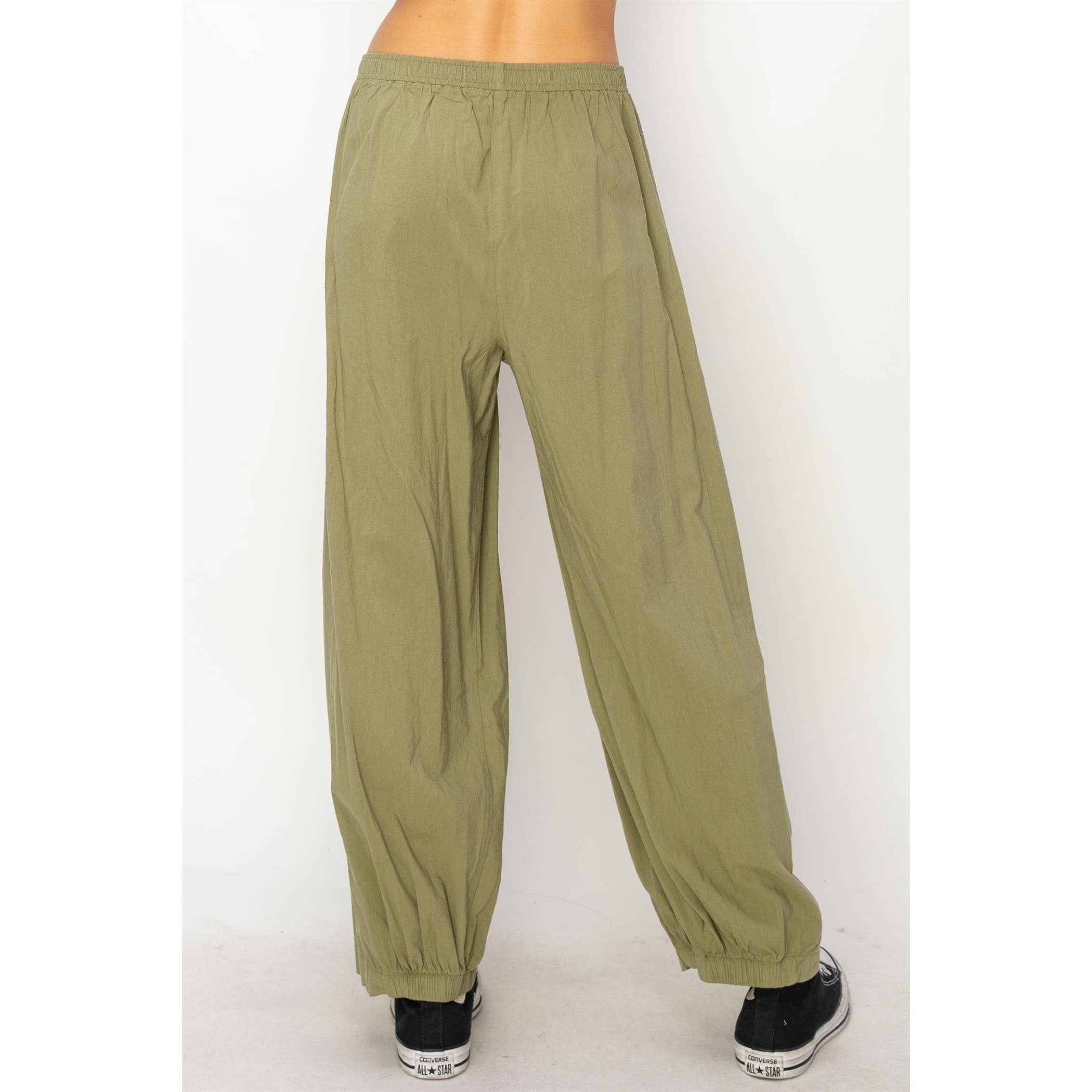 Mid Rise Wide Leg Pants