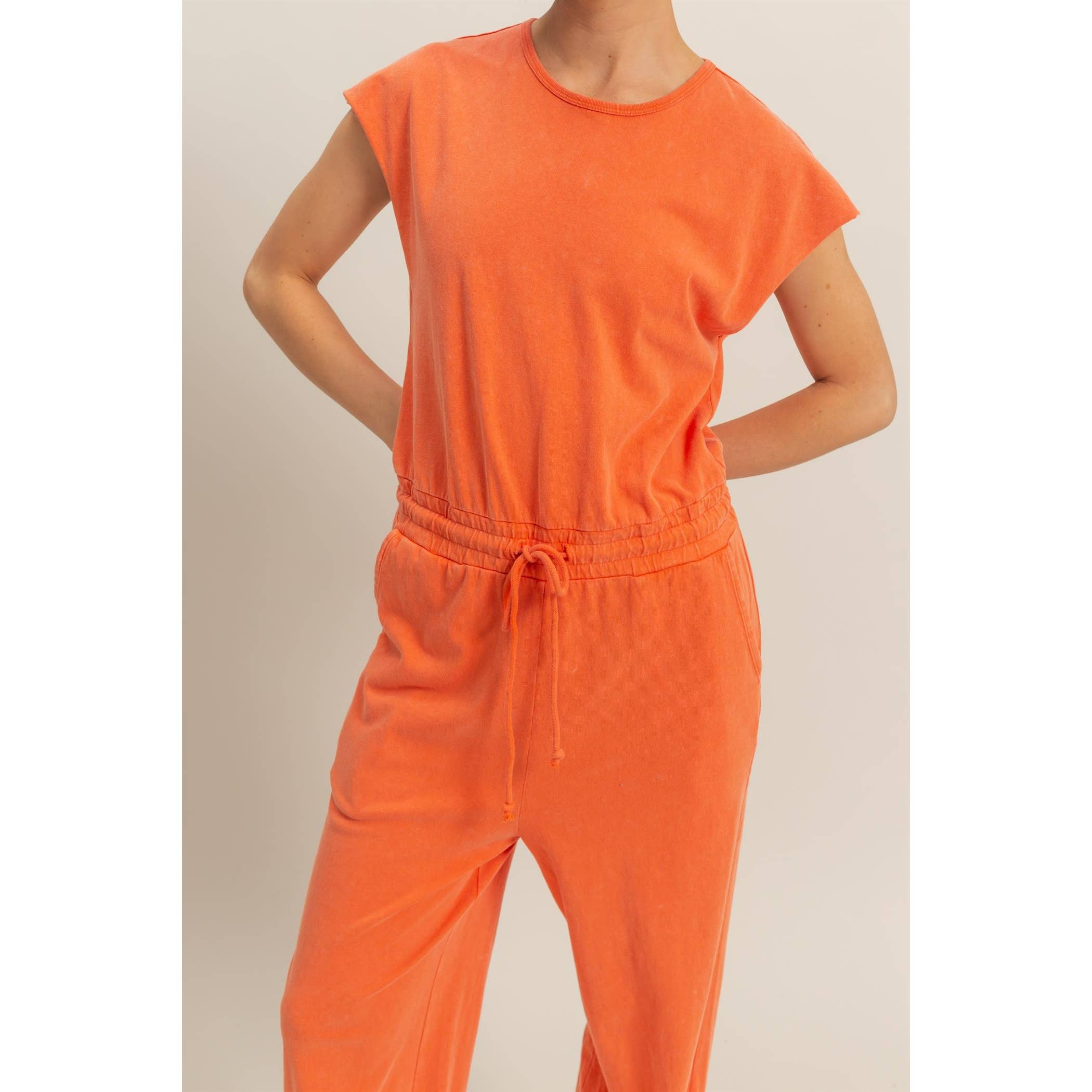 Short Sleeve Casual Jumpsuit