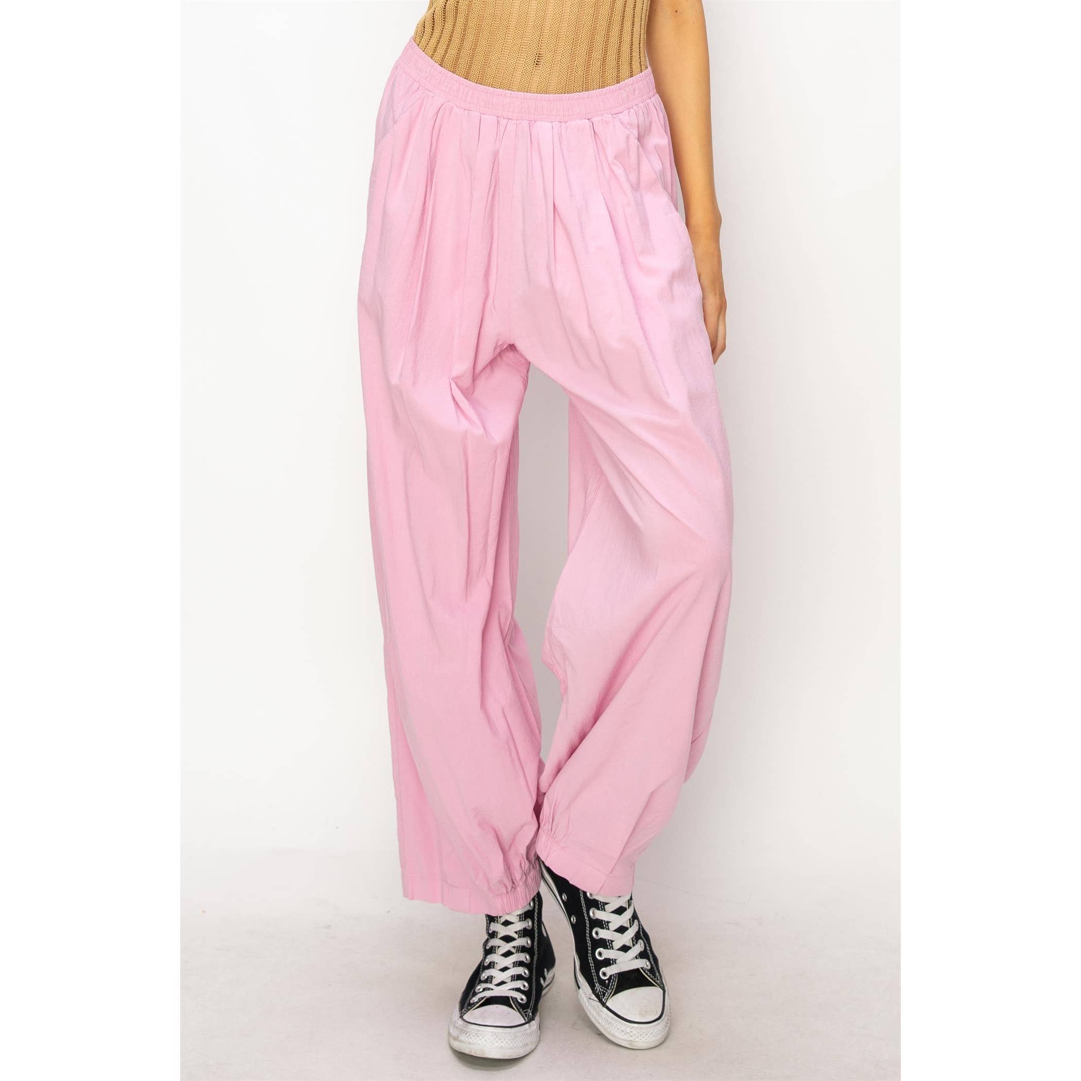 Mid Rise Wide Leg Pants