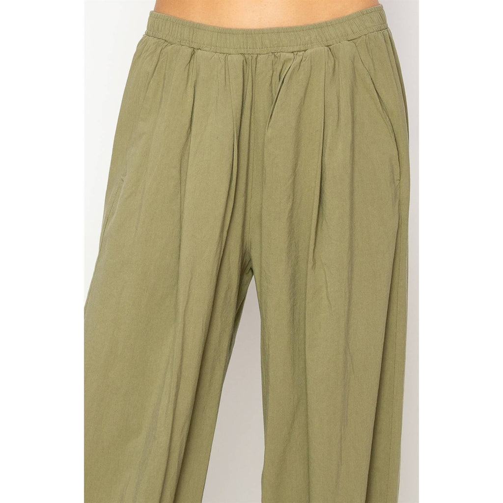 Mid Rise Wide Leg Pants