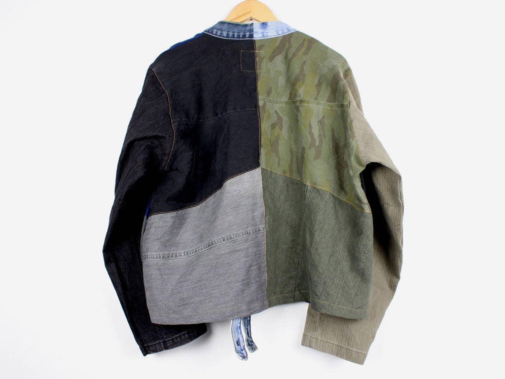Upcycled Patchwork Denim Jacket