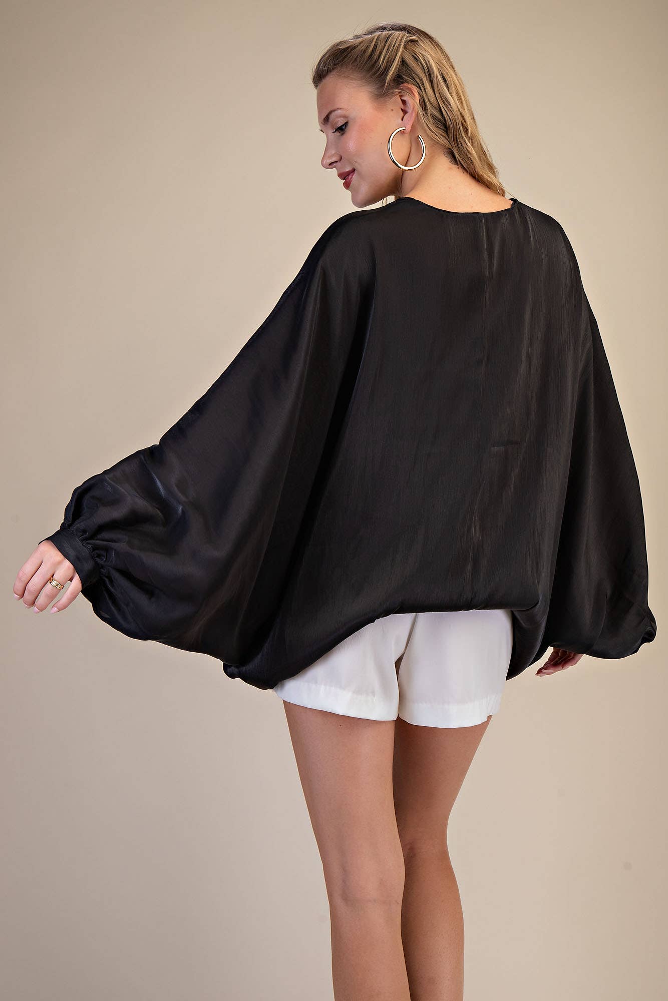 V-Neck Puff Sleeve Top