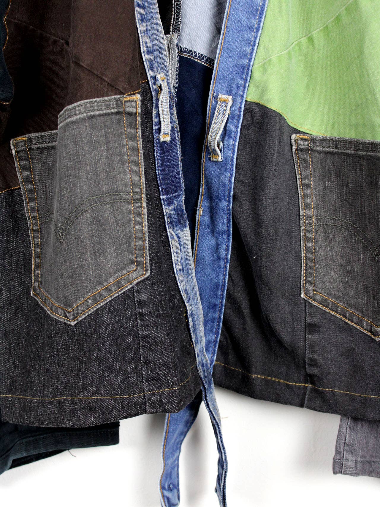 Upcycled Patchwork Denim Jacket