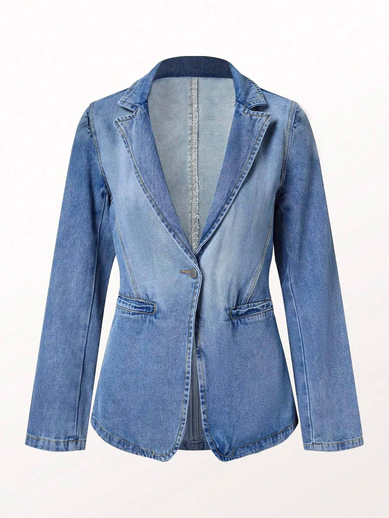 Denim suit jacket