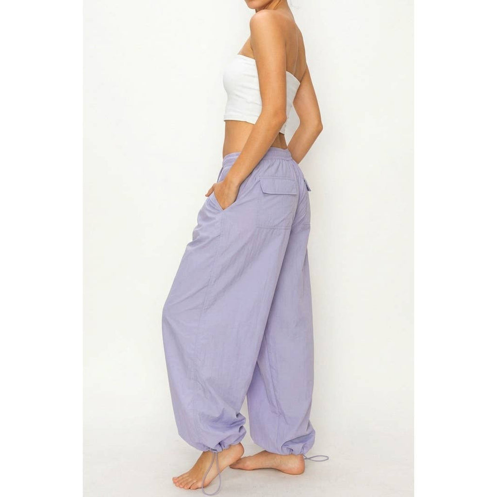 High-Waist Parachute Pants