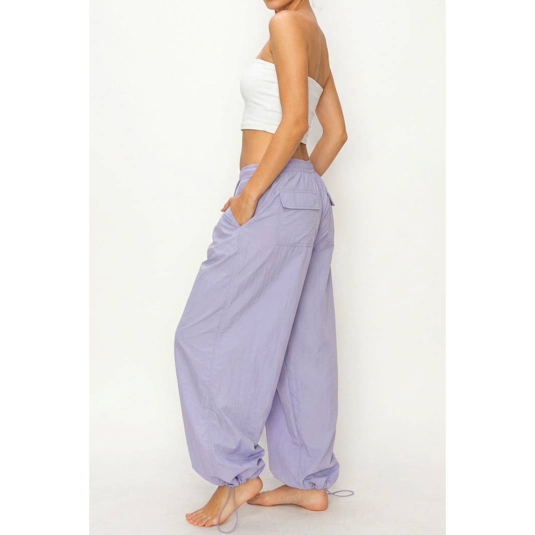 High-Waist Parachute Pants