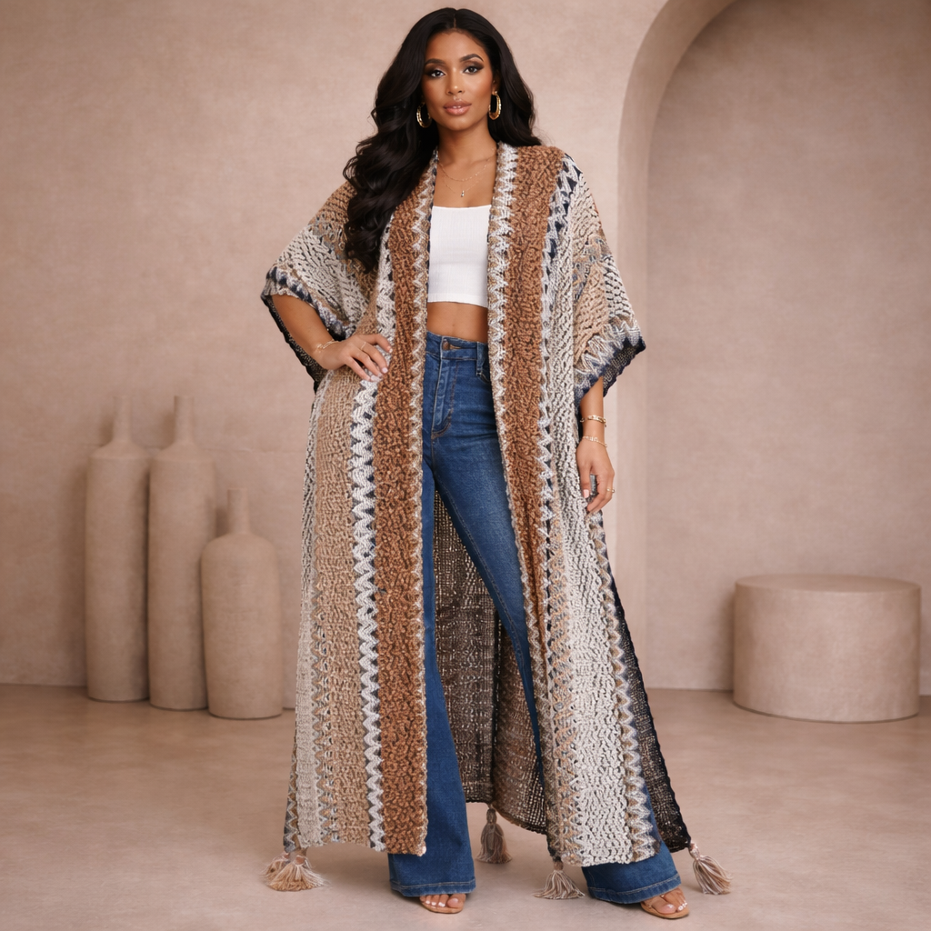 Knit Kimono Oversize Cardigan Boho