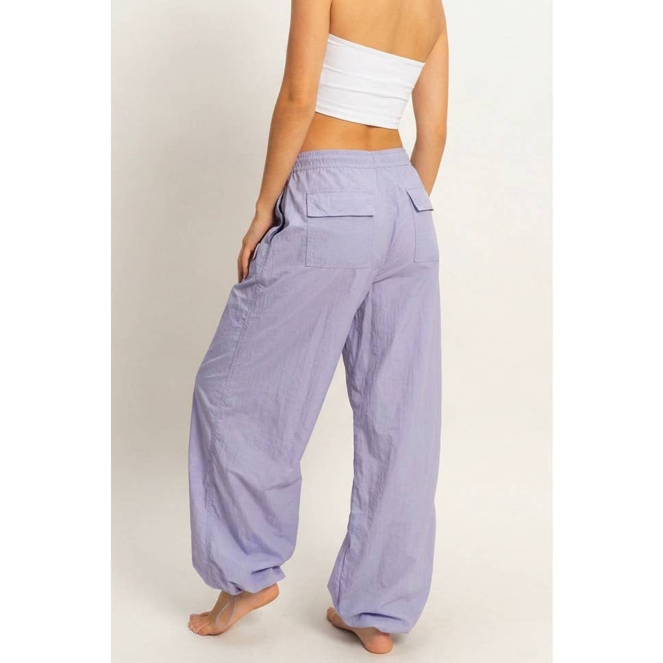 High-Waist Parachute Pants