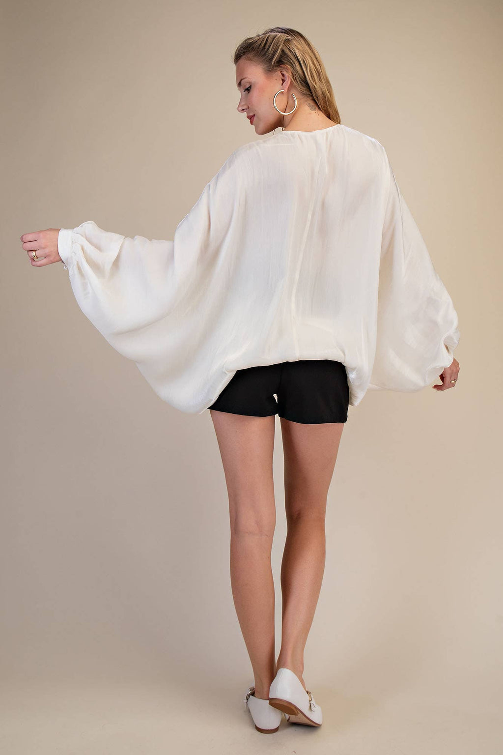 V-Neck Puff Sleeve Top