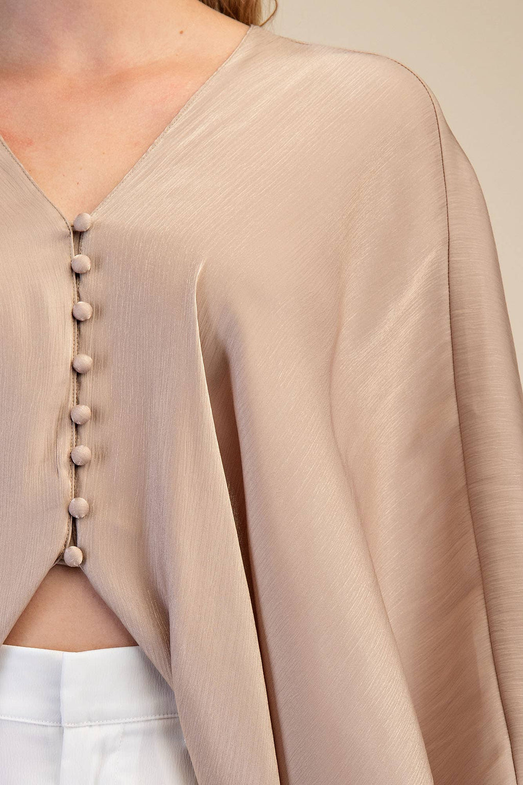 V-Neck Puff Sleeve Top