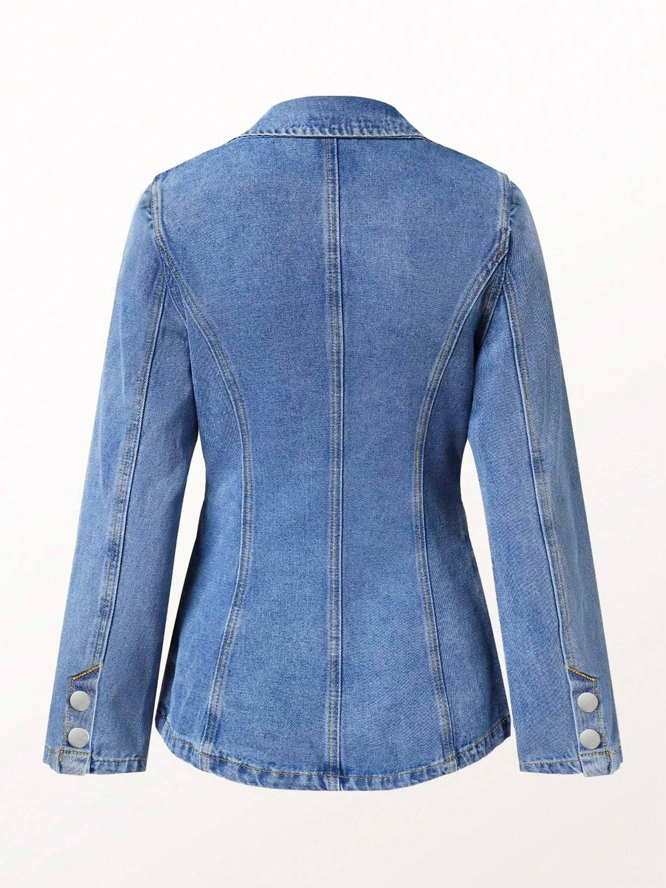 Denim suit jacket