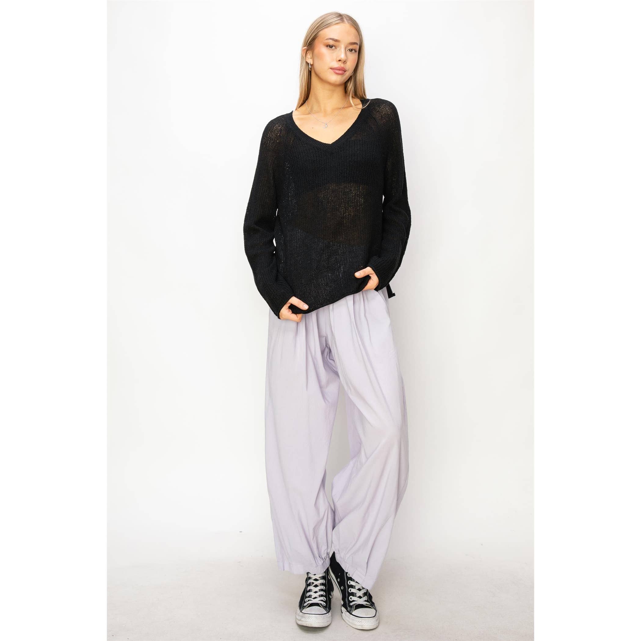 Mid Rise Wide Leg Pants