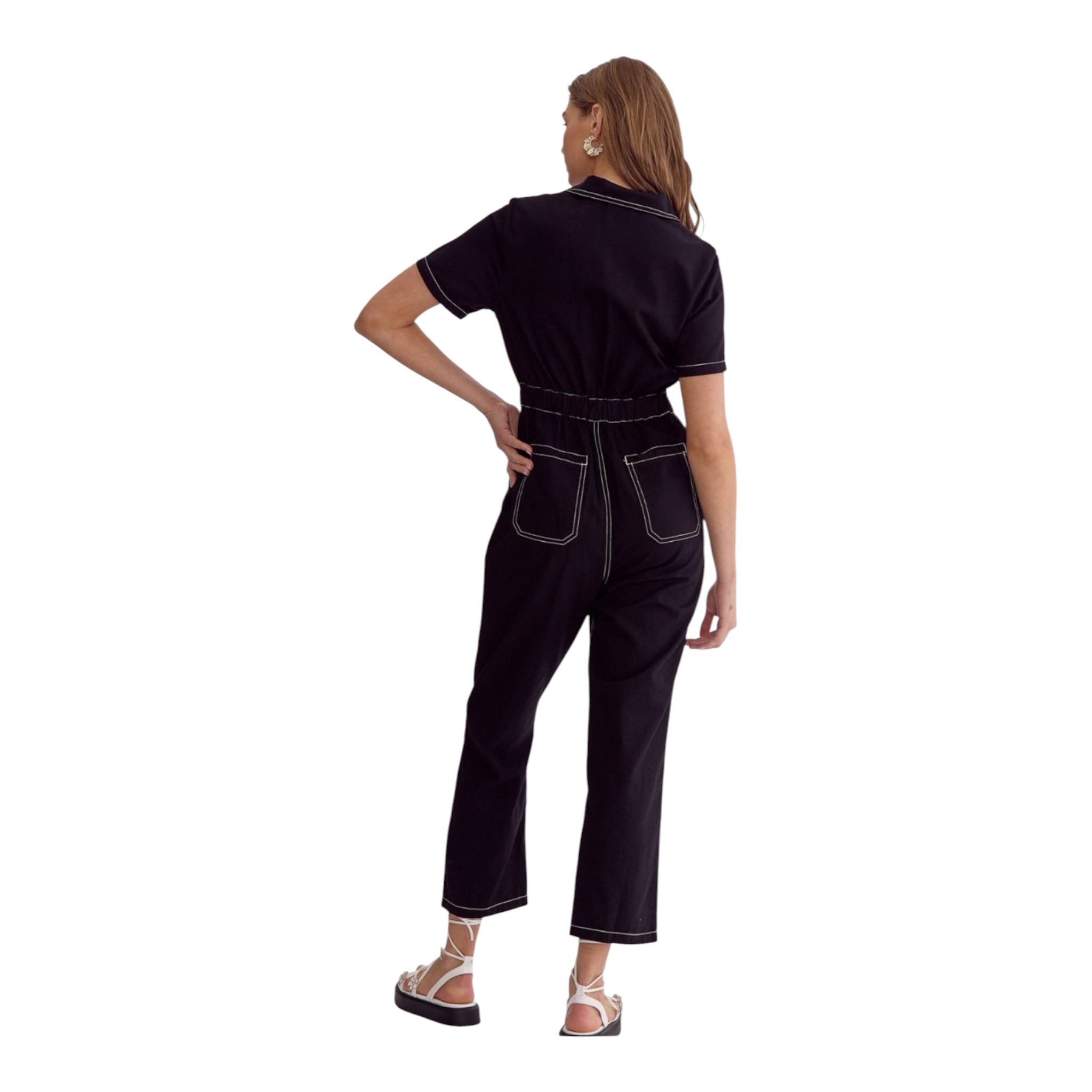 Entro Short Sleeve Jumpsuit
