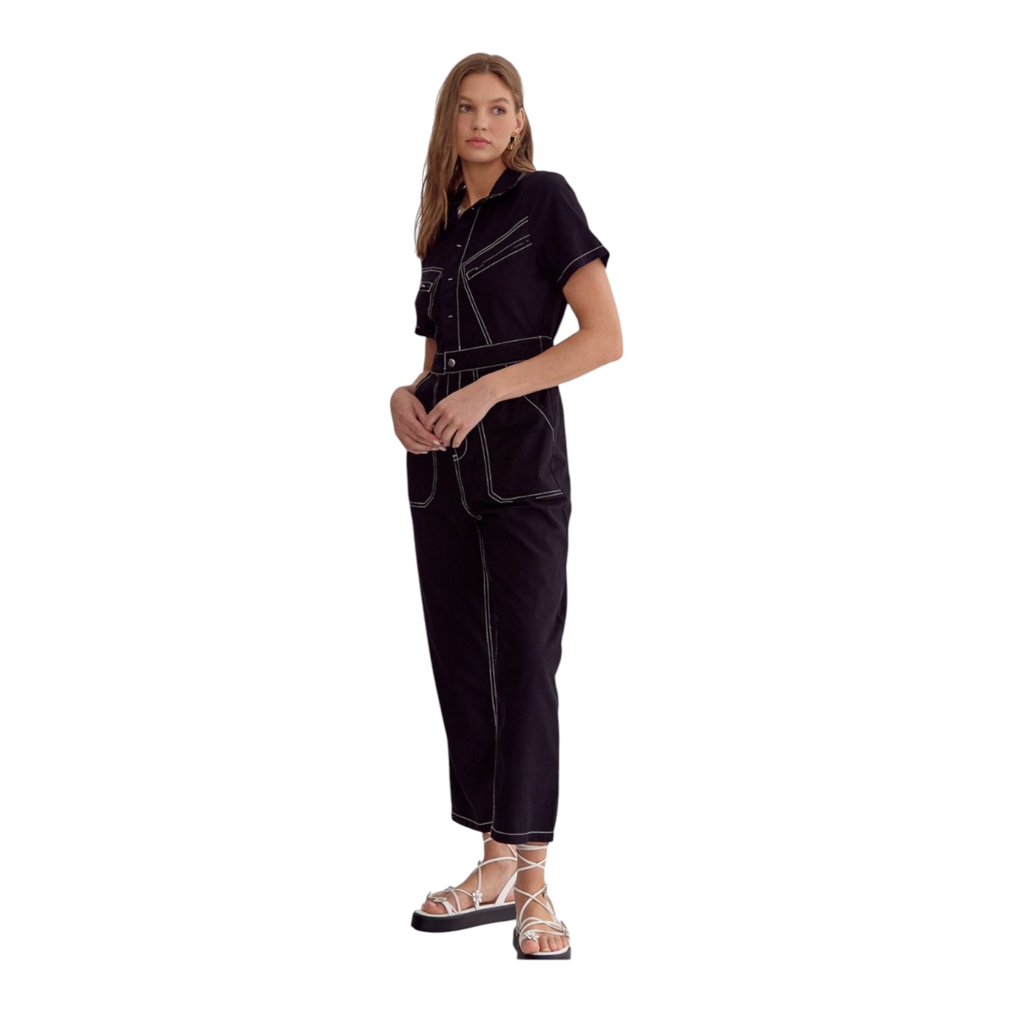 Entro Short Sleeve Jumpsuit