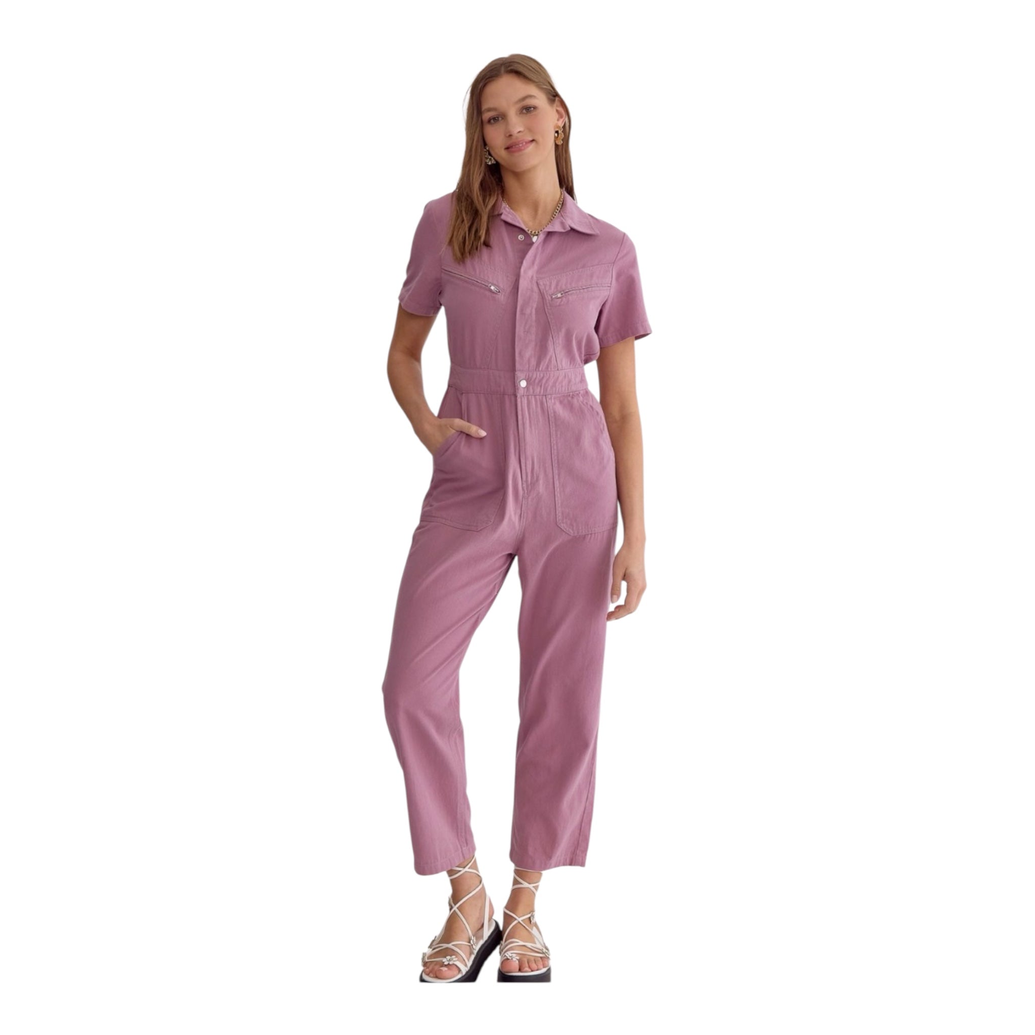 Entro Short Sleeve Jumpsuit