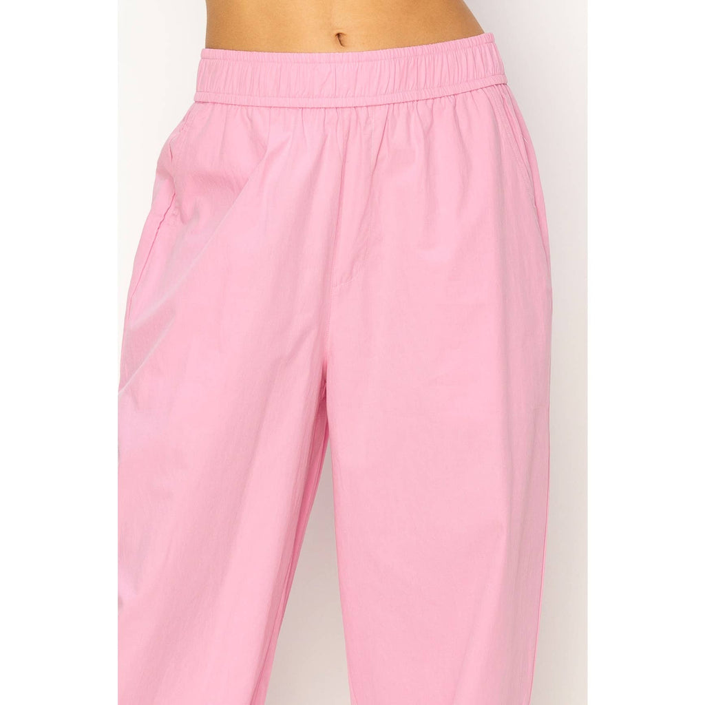 Poplin High Waist Wide Leg Pants