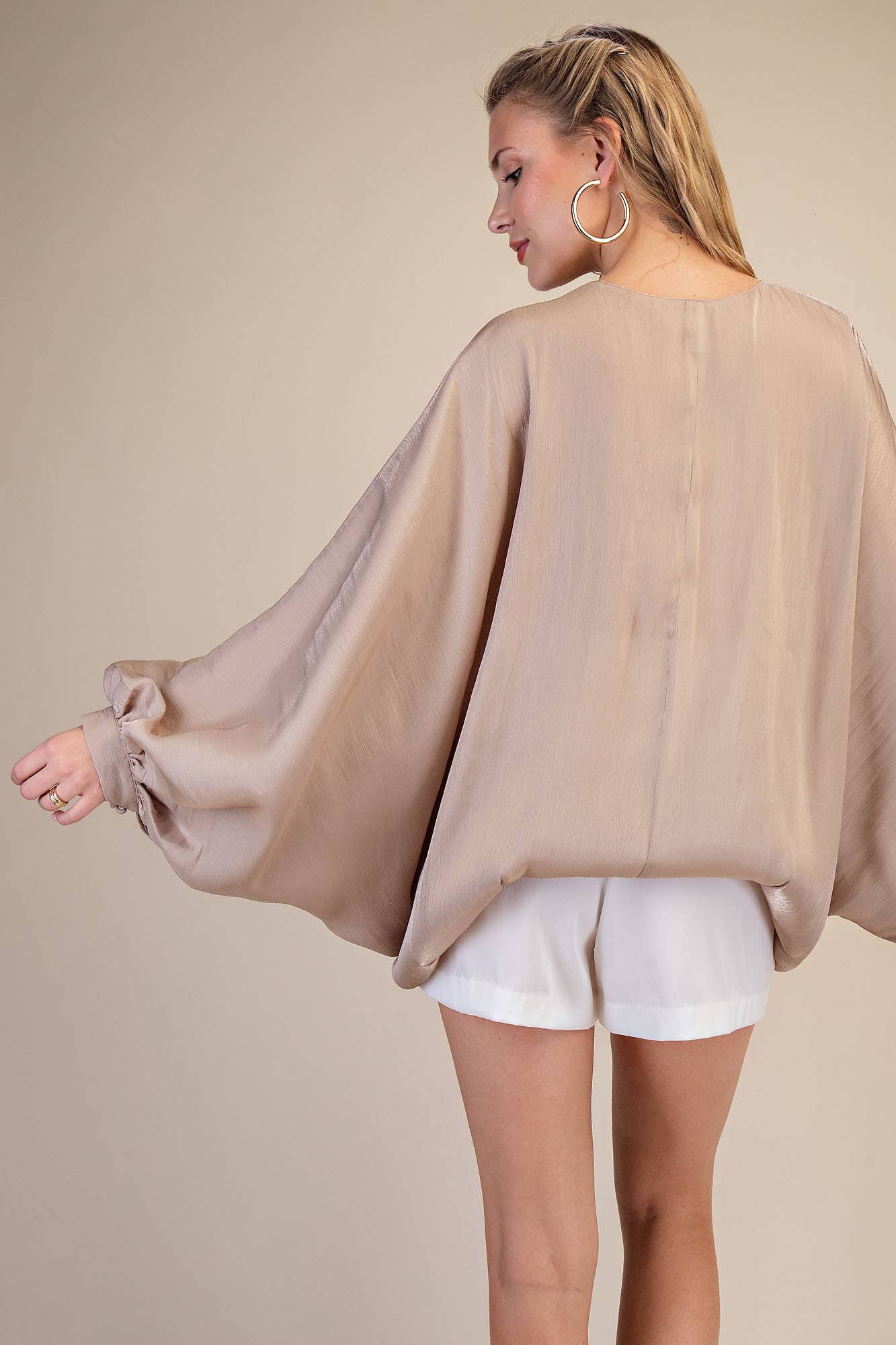 V-Neck Puff Sleeve Top
