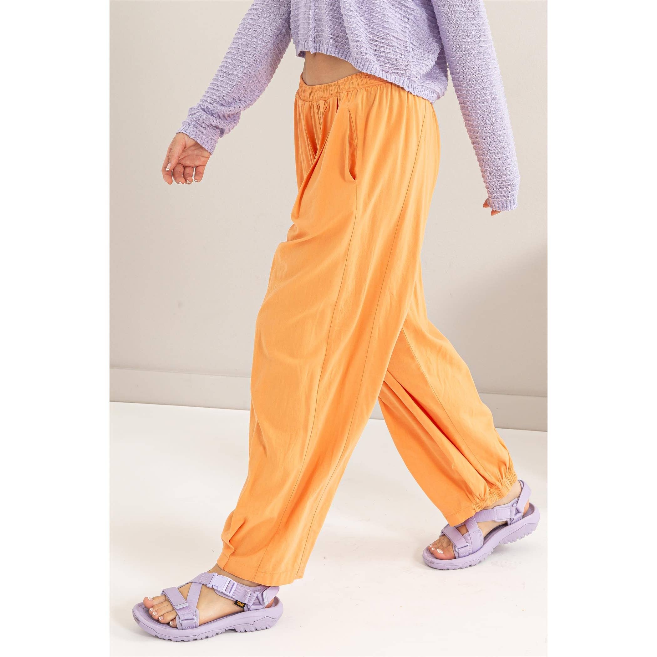 Mid Rise Wide Leg Pants