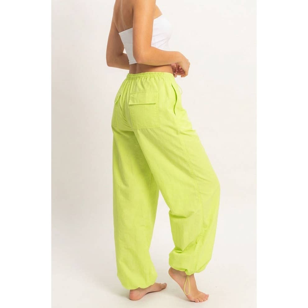 High-Waist Parachute Pants