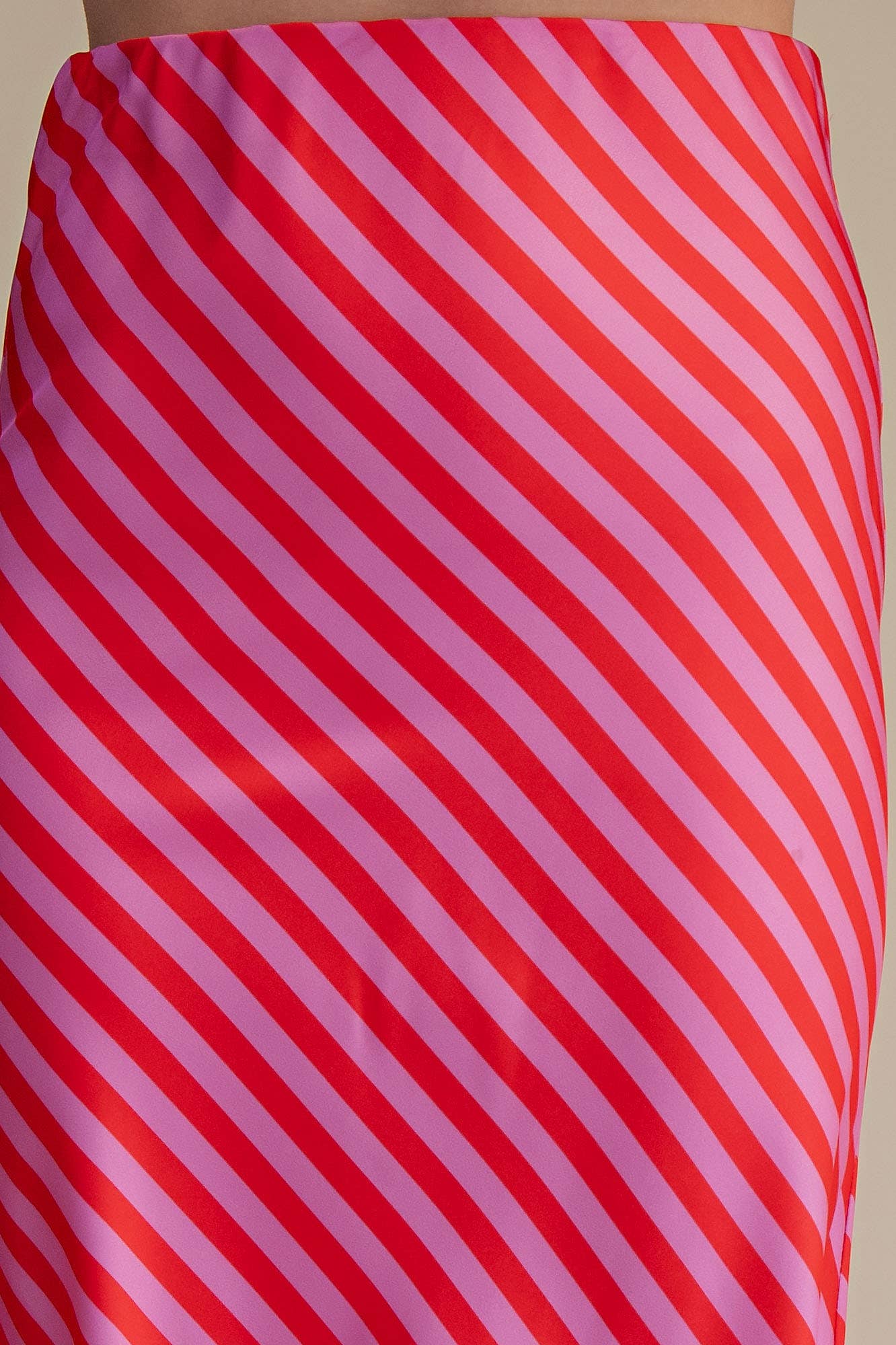 Waist Elastic Band Midi Skirt