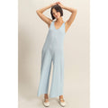 V-Neck Sleeveless Wide Leg Jumpsuit