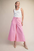 Crop High-Rise Wide-Leg Pants