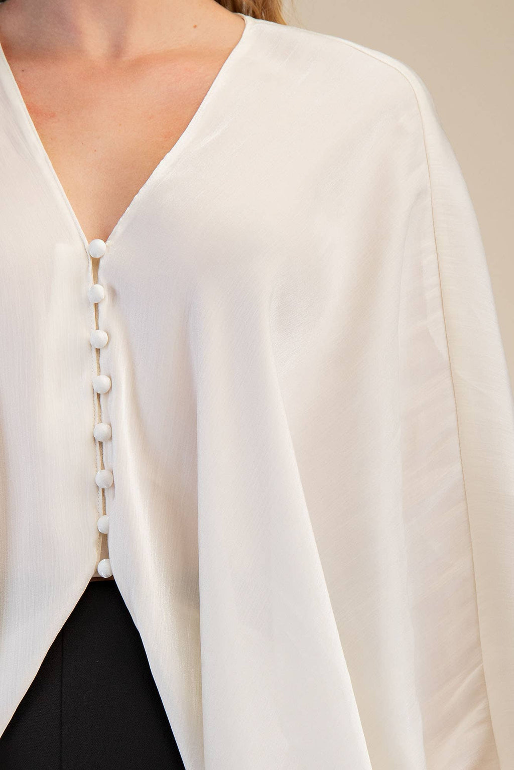 V-Neck Puff Sleeve Top