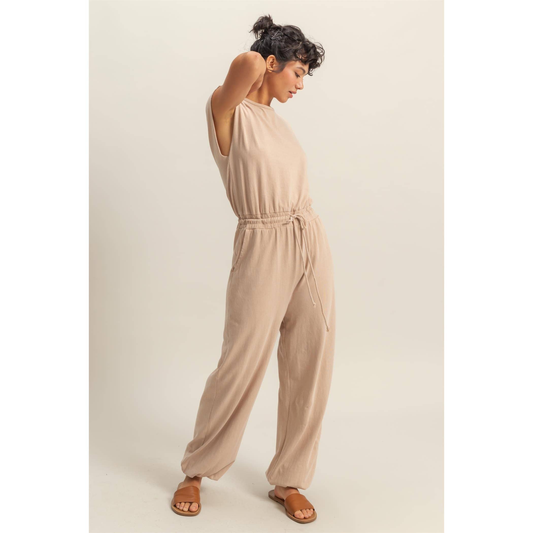 Short Sleeve Casual Jumpsuit