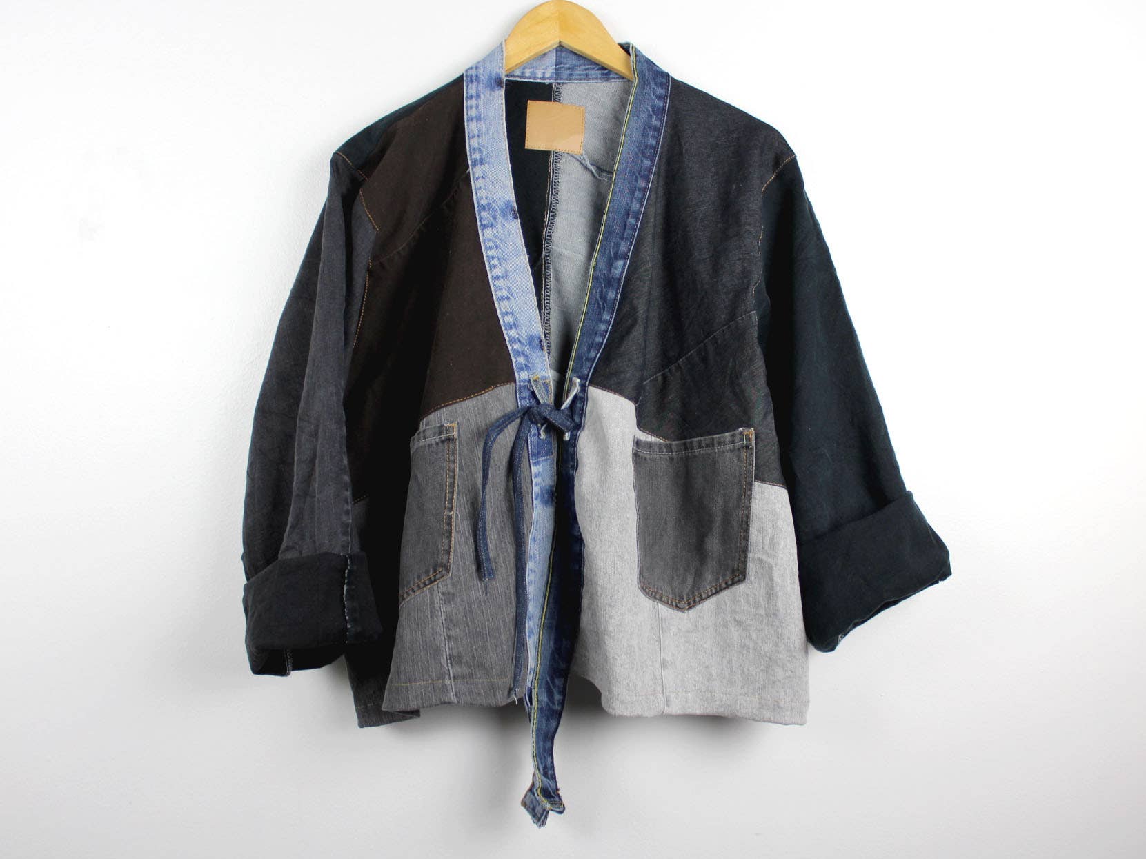 Upcycled Patchwork Denim Jacket