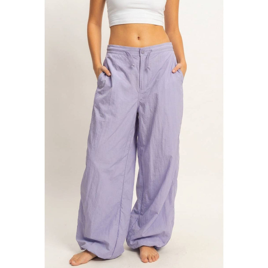 High-Waist Parachute Pants