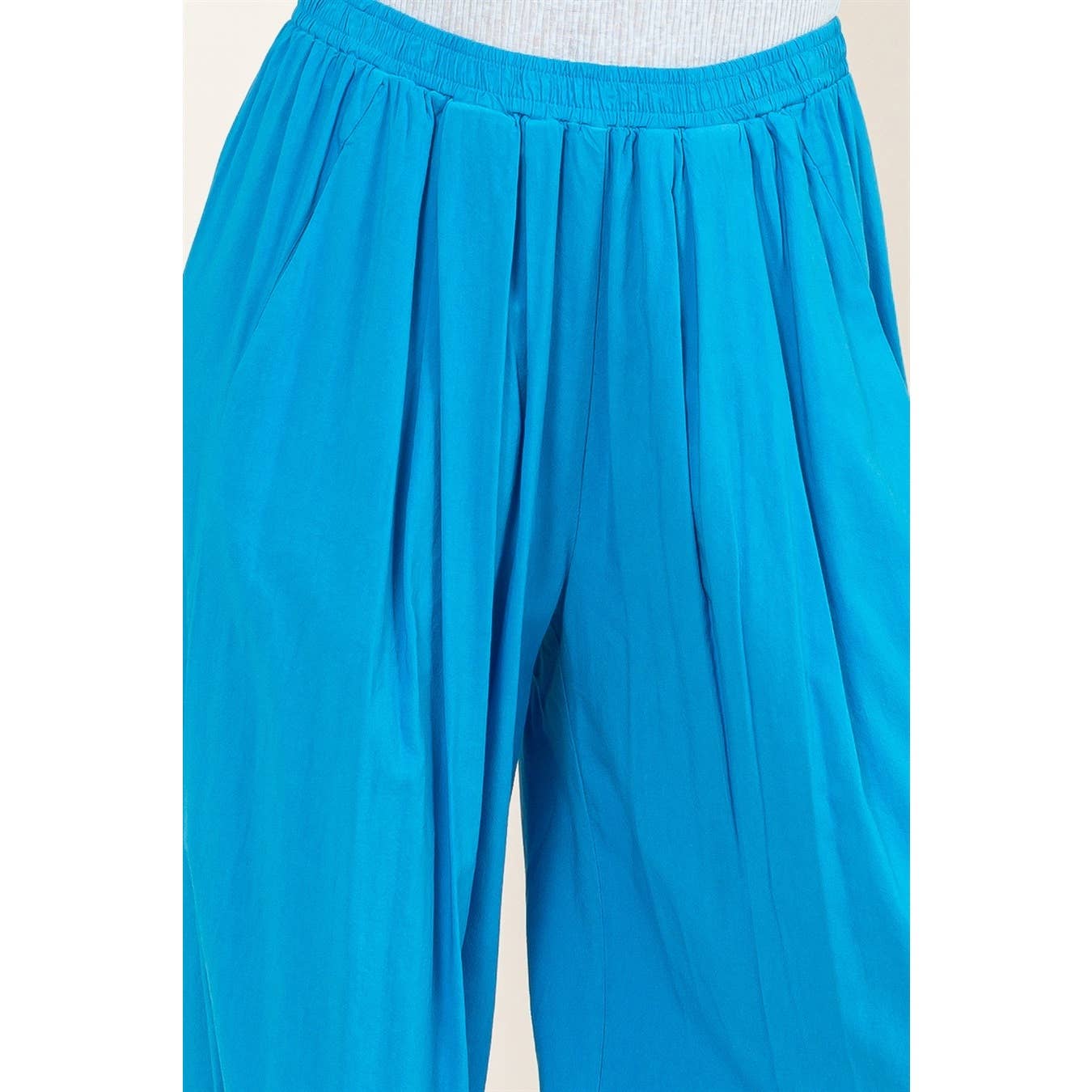 Mid Rise Wide Leg Pants