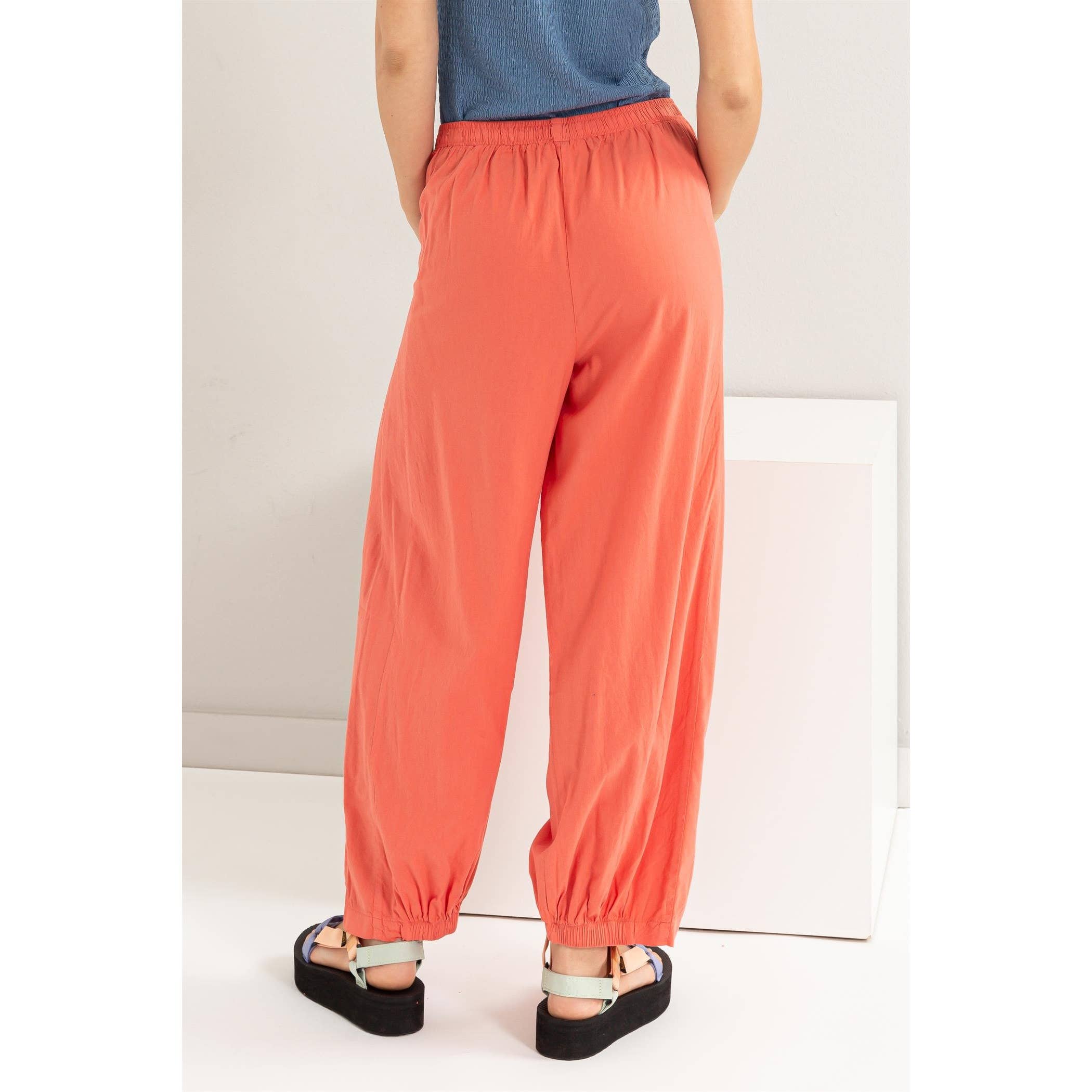 Mid Rise Wide Leg Pants