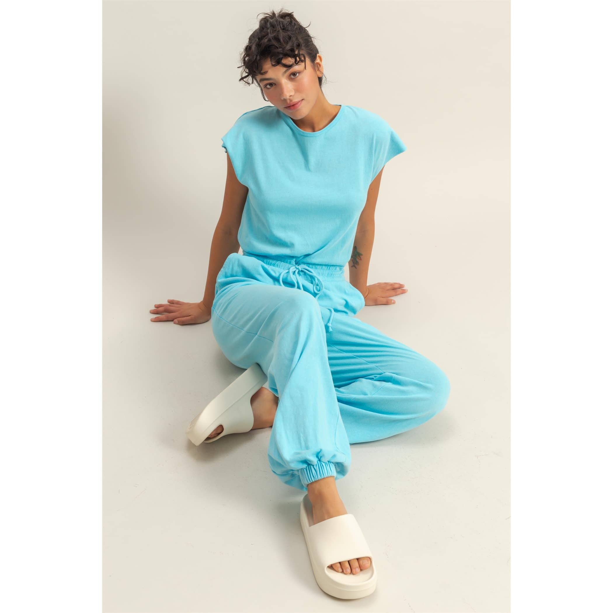 Short Sleeve Casual Jumpsuit