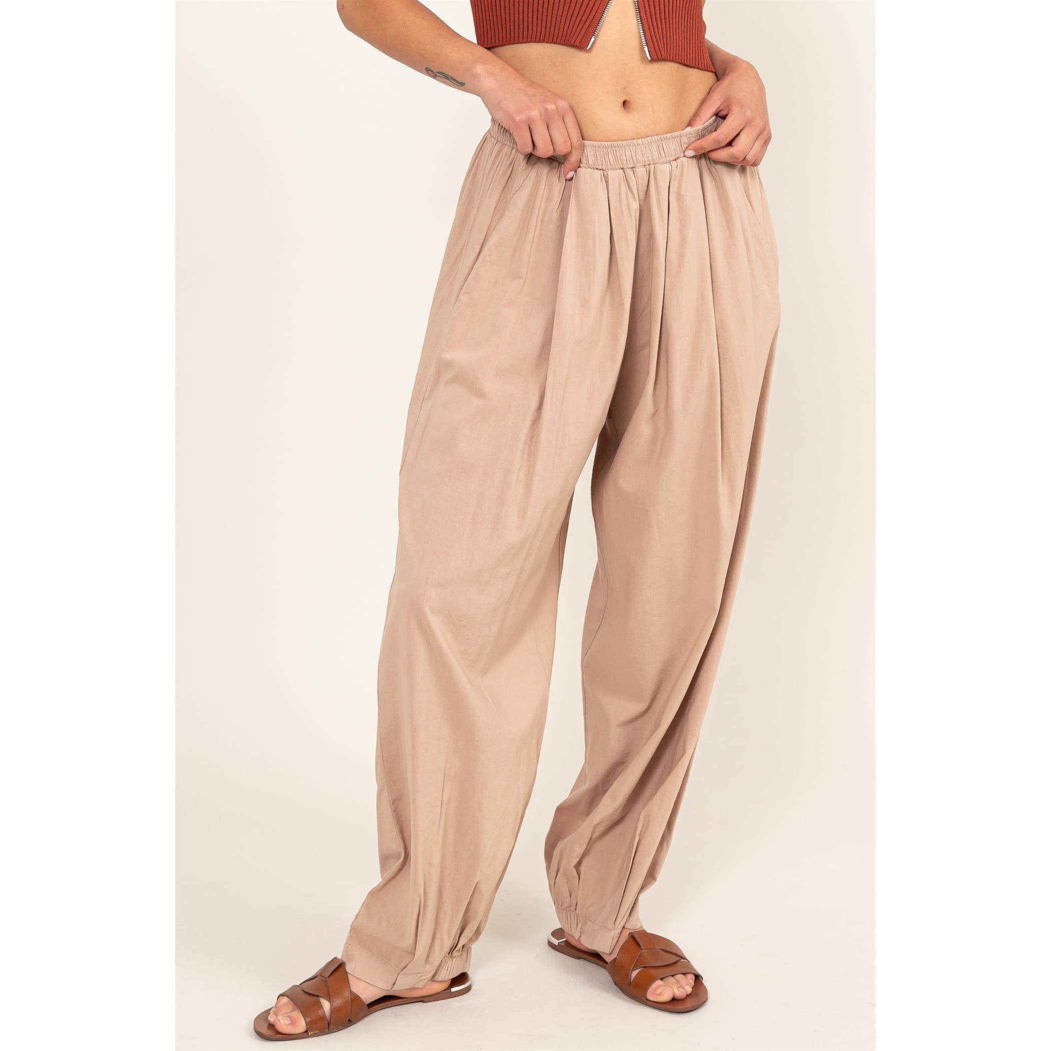 Mid Rise Wide Leg Pants